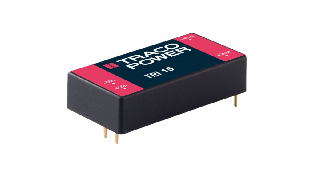 DC/DC-muuntimet 36 ... 75V 12V 1.25A 15W, 10 kappaleen pakkaus